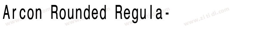 Arcon Rounded Regula字体转换